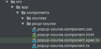 Pop-up component Angular 7 project